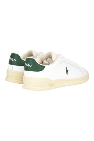 Sneaker uomo in pelle colore bianco, POLO RALPH LAURENT | 8099609-BIANCA